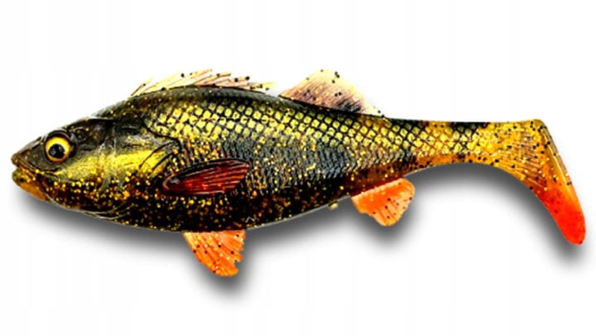 Savage Gear 4D Perch Shad 17,5cm - Motorolie UV Synthetisch