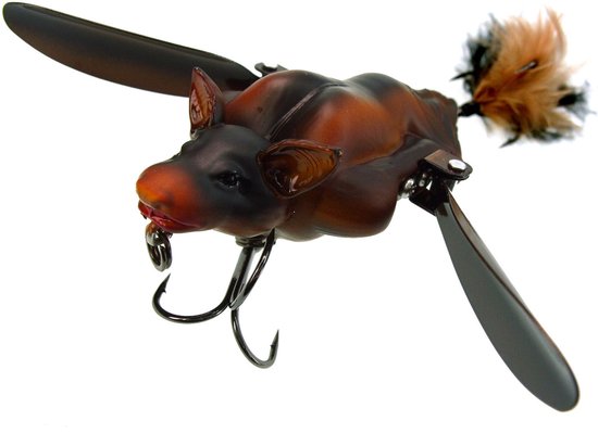 Savage Gear 3D Bat 10cm Bruin - Realistisch kunstaas voor bovenwater — afbeelding 3