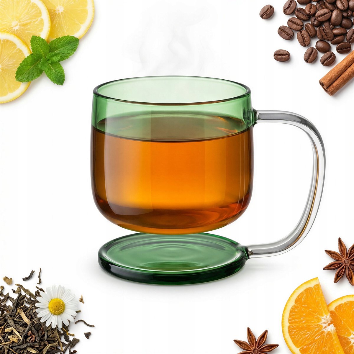 Groene Glas met Zweefeffect - 300ml