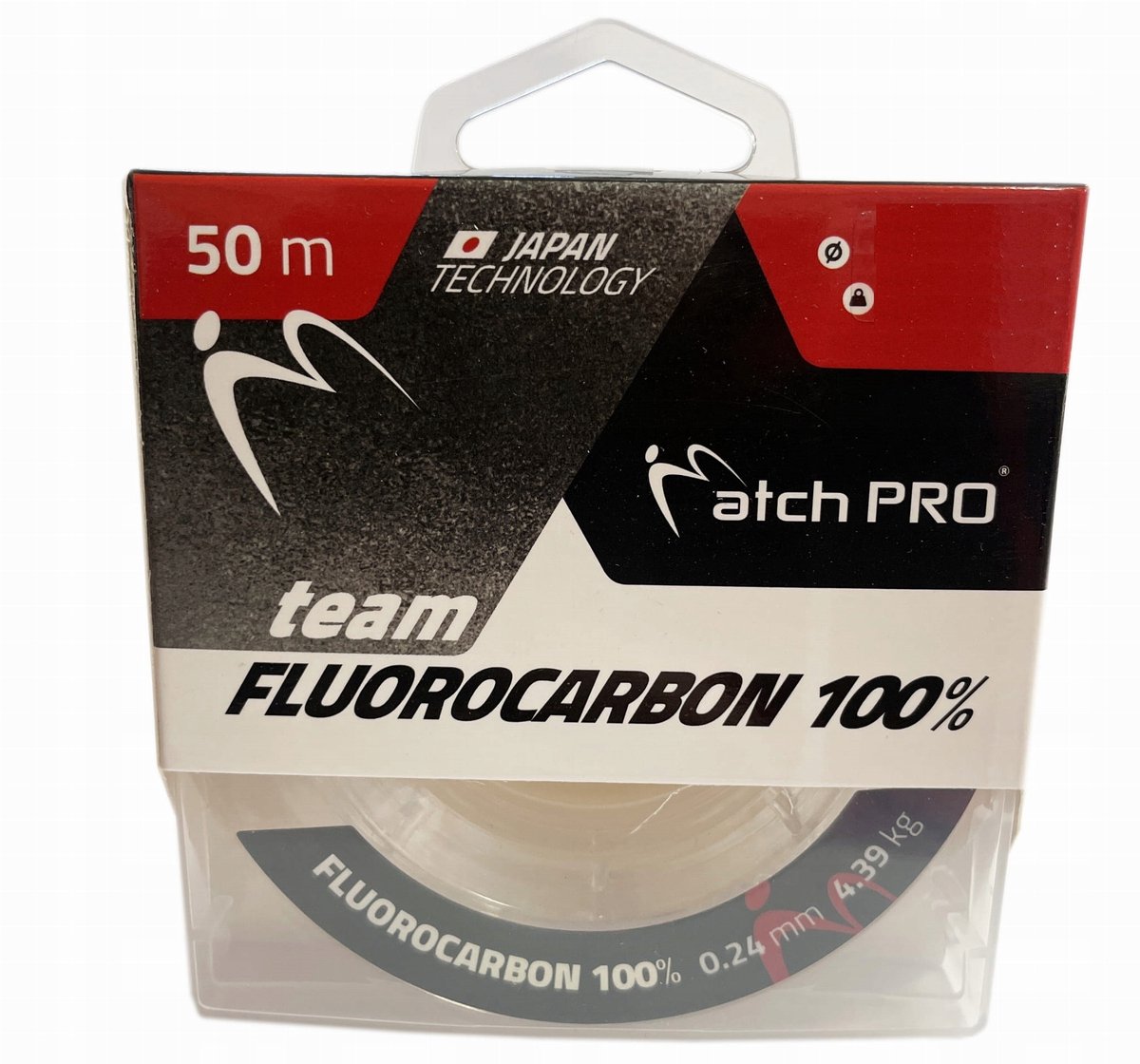 Match Pro Fluorocarbon Vislijn 50m 0,18mm - 2,88kg