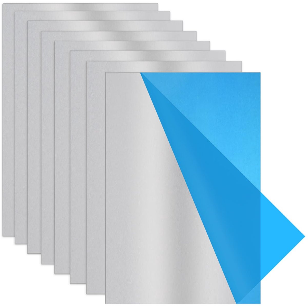 Aluminium Plaat 30x20 cm Aluplaat 0,5mm Aluminiumplaat met Beschermfolie Aluplaat Dunne Alu-Plaat Aluminium Plaat voor Modelbouw DIY Industrie Lasergravure Metaalplaten om te Knutselen