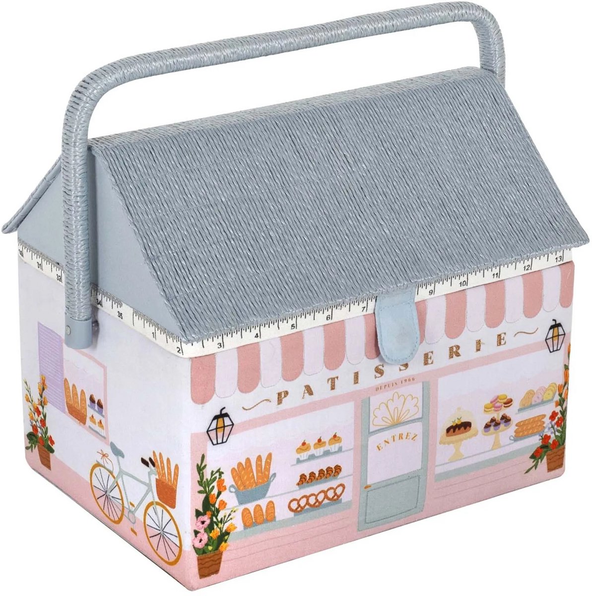 Hobby Gift Naaimand: Geborduurd: Patisserie: 21 x 30 x 26 cm