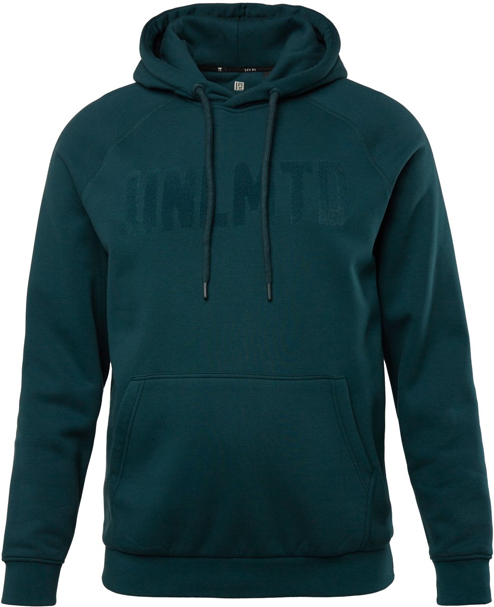 JAY-PI - Heren - hoodie fitness trui capuchon tot 7XL - Donkerpetrol - Maat XXL