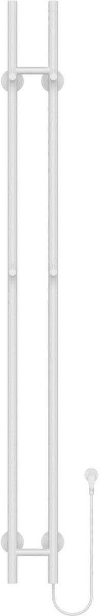 BELRAD Badkamer radiator staafmodel elektrisch 1500x168x127 mm - Glanzend wit - Dubbel - 120W