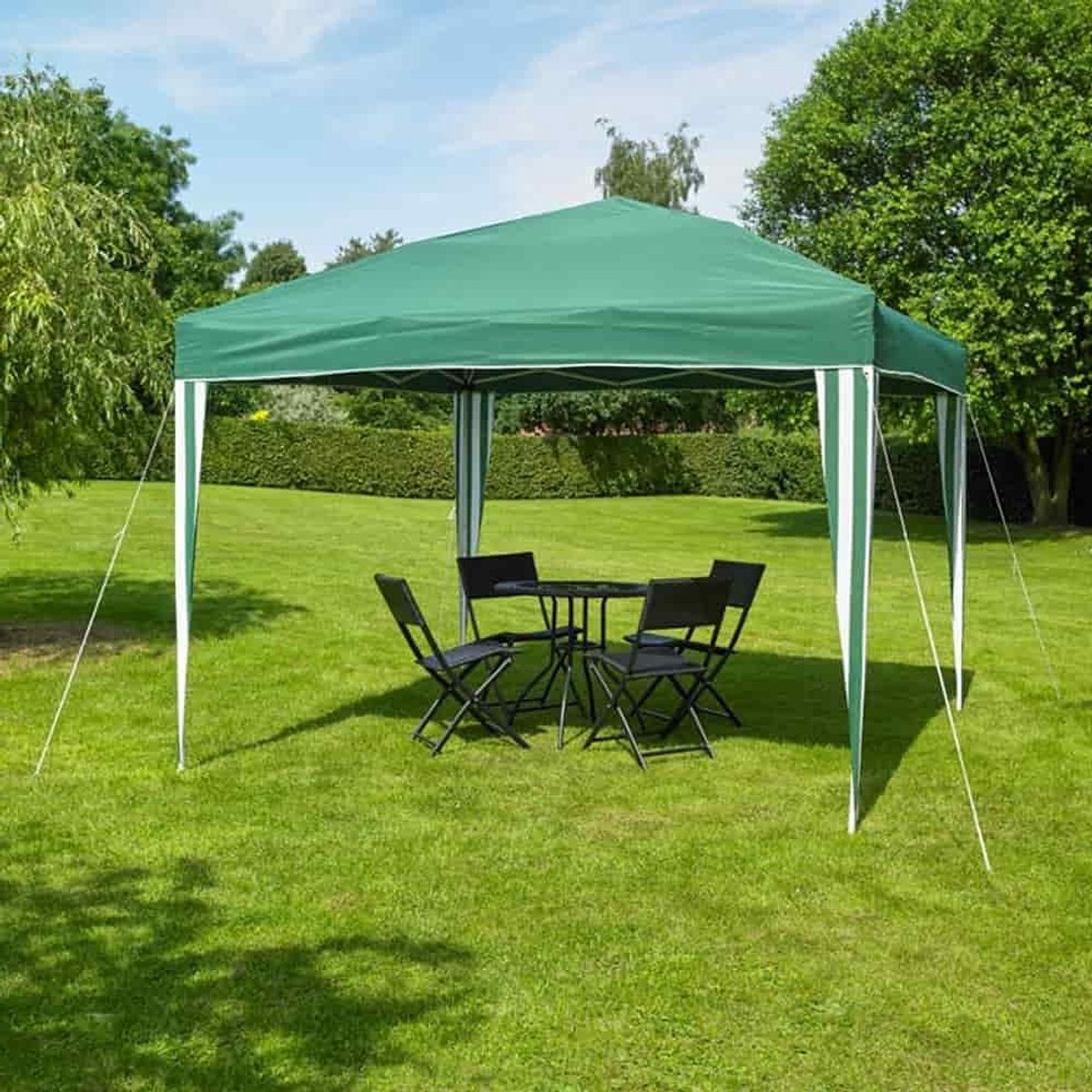 Pop-Up Partytent - Feesttent Gazebo - Buitenfeest Organiseren - Eenvoudig Op te Zetten - 3 x 3 Meter