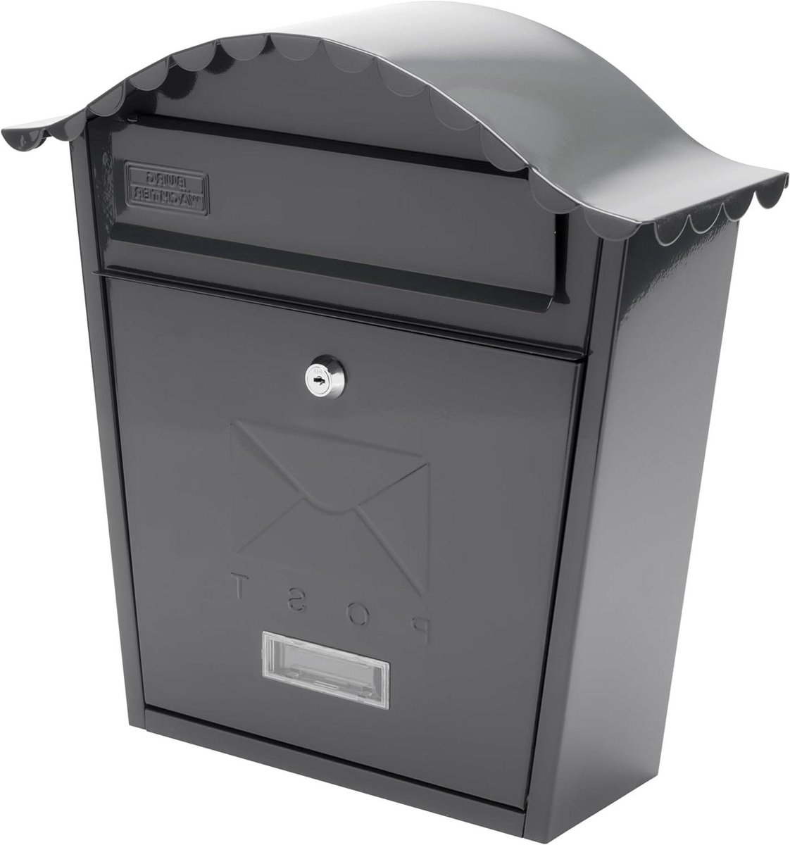 Wandbrievenbus - Brievenbus muur - Post ontvangen - Afsluitbaar en weerbestendig - 36x37x13 cm - Antraciet