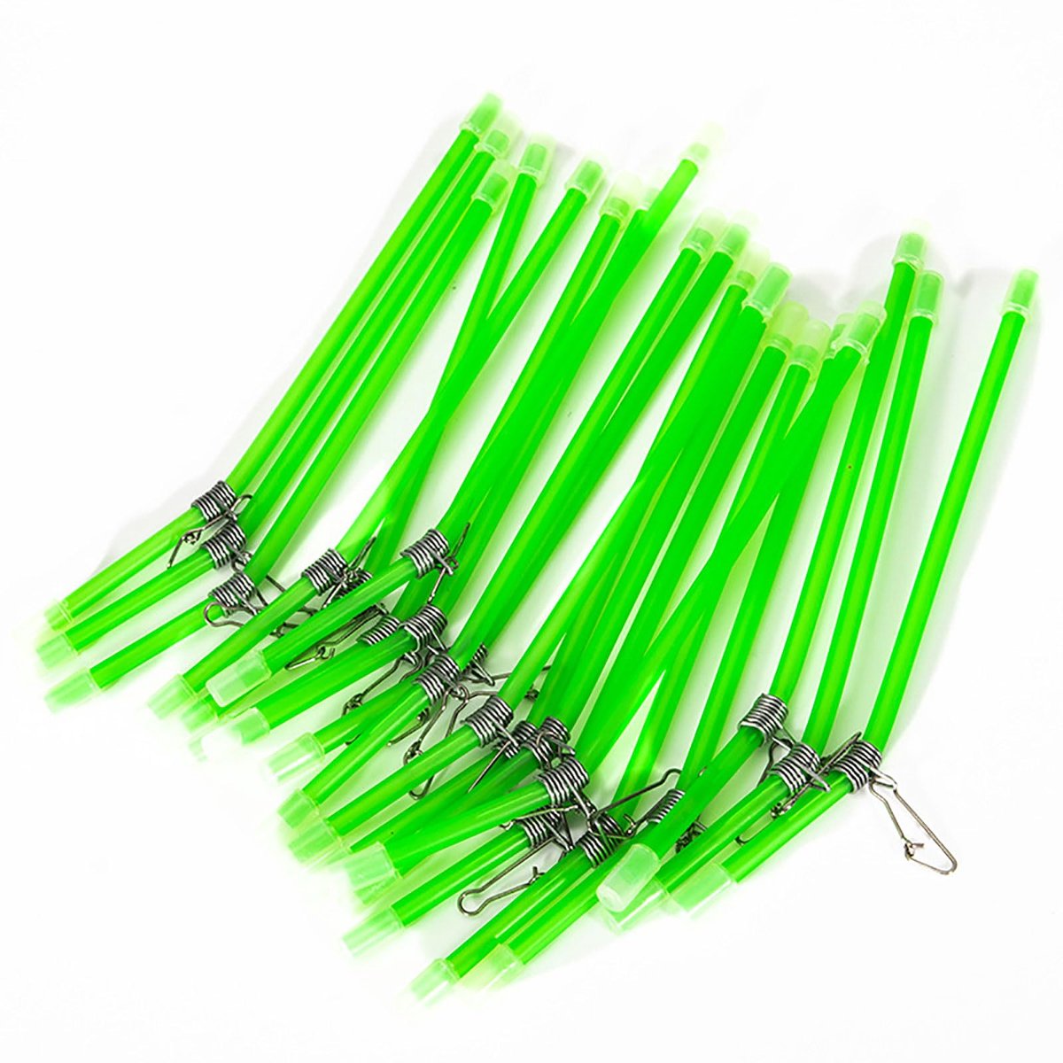 Anti-klit-boom-set, 20 stuks, anti-klitten, visset, afstandhouders, buisjes met wervels, gebogen voor nachtvissen, bootvissen, zeevissen