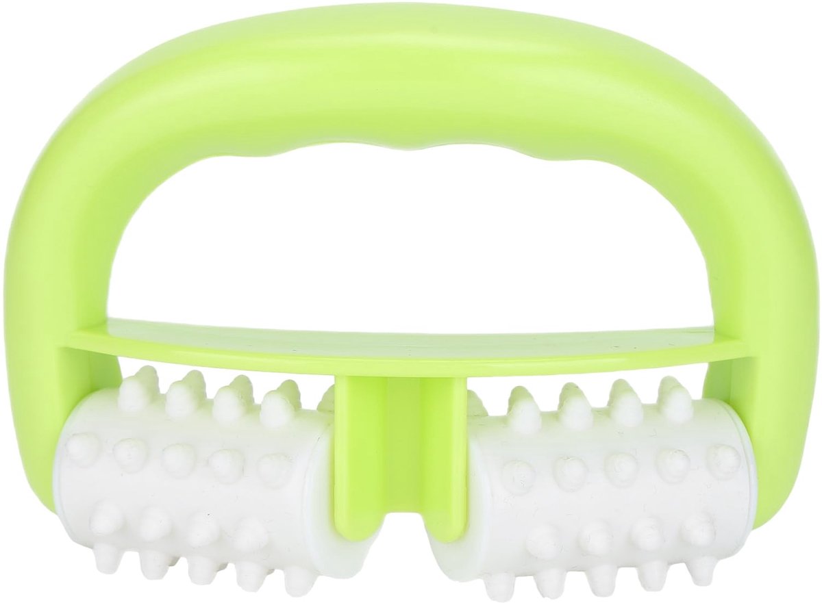 Massager Draagbare Anti-cellulitis Lichaamsmassageroller Handmatige Cellulitisroller voor Armen Benen Buik, Pijnverlichting en Spierontspanning (lichtgroen)