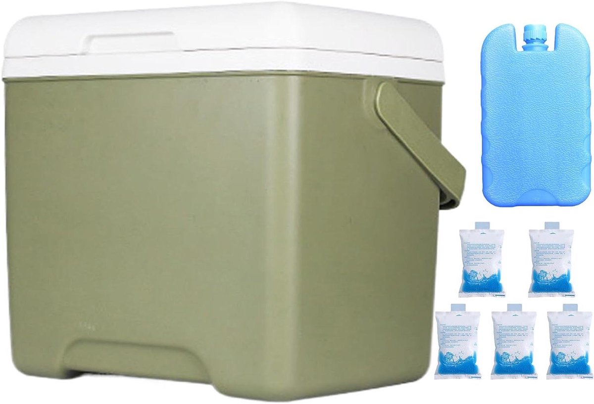 Geïsoleerde Koelbox - Draagbare Koeler - Buitenactiviteiten - Lekvrije Opslag - 13.8 Liter - Enkele Attribuut