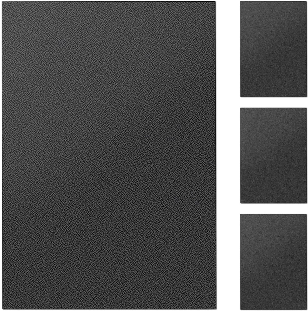 ABS-kunststof platen, 4 stuks 3 mm mat oppervlak, ABS-kunststof plaat, 30 x 20 cm, kunststof plaat met beschermfolie, kunststof plaat, kunststof platen, voor knutselen, spatborden
