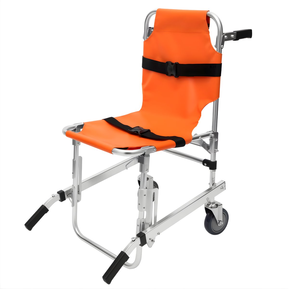 Trapstoel – Voor noodevacuatie en medische ambulances – 2-wiel lift voor rolstoelgebruikers, geschikt voor senioren – Oranje, draagkracht tot 159 kg