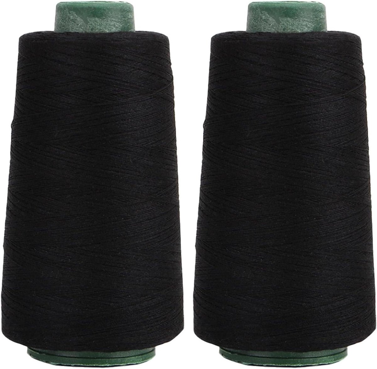 Naaimachine Garen - Polyester Garen - Kleding Maken - Hoge Sterkte - 2x 2200m - Zwart