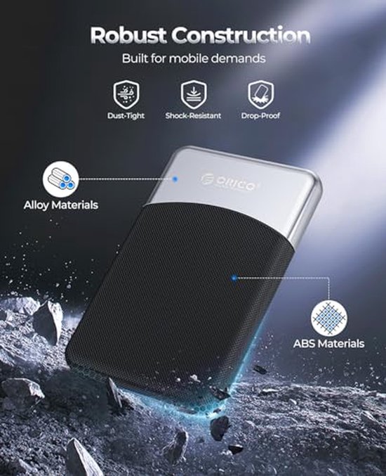Externe SSD - Draagbare Opslag - Snelle Data Transfer - 460MB/s Snelheid - 4TB - Zwart — afbeelding 3