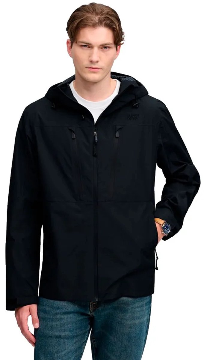 Superdry Waterproof Tech Jas Relaxed Pasvorm Heren Blauw