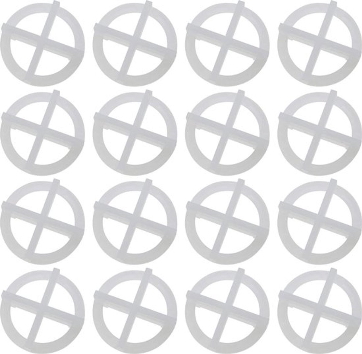 Tegelnivellering 200 Stuks - Herbruikbare Afstandhouders - Plastic Clips - Tegellegereedschappen - Voor Vloer/Wandtegels - Diameter 30 mm - Tegelafstandhouders