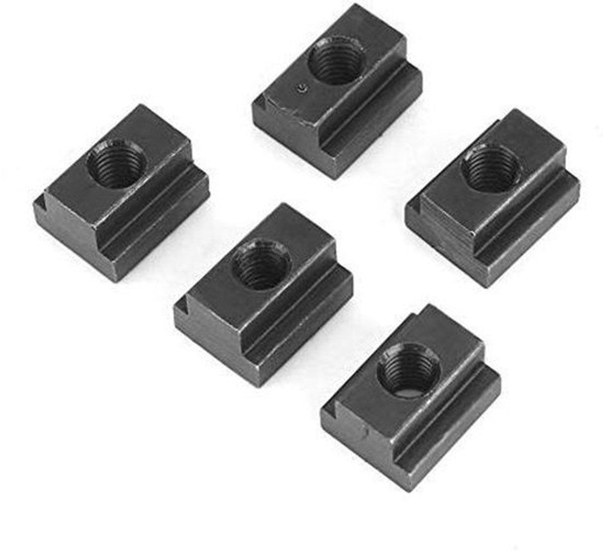Moeren voor machines en gereedschapstafel, 5 stuks T-moer M8 / M10 schroefdraad T-groefstenen