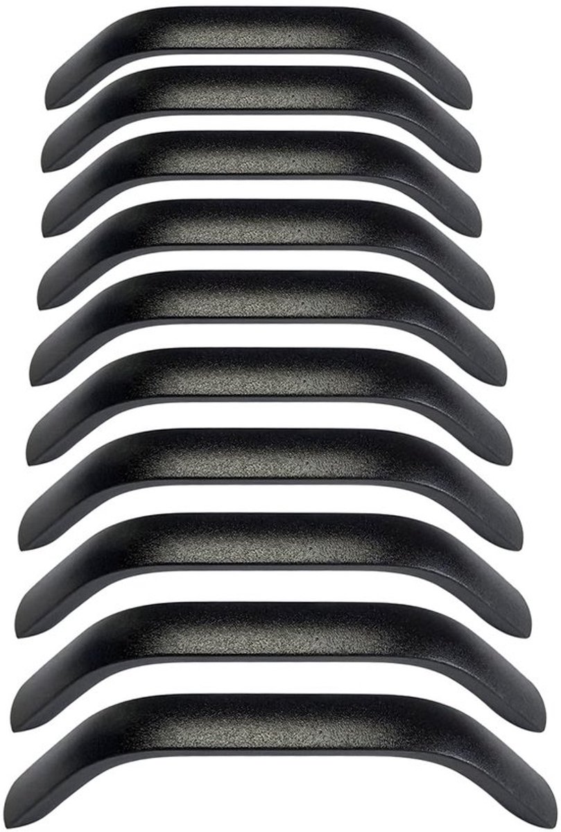 Keukenhandgrepen 210 mm - Keuken Kastgrepen - Zwart Aluminium - Set van 10 - Robuust en Duurzaam - M4 Schroeven inbegrepen