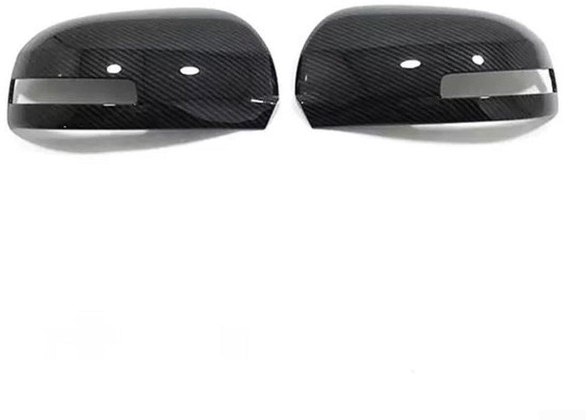 Achteruitkijkspiegel Cover Carbon Fiber Stijl - Aangepaste Pasvorm - Eenvoudige Installatie - ABS Kunststof - Mitsubishi Outlander 2013-2020 - Spiegelschaal