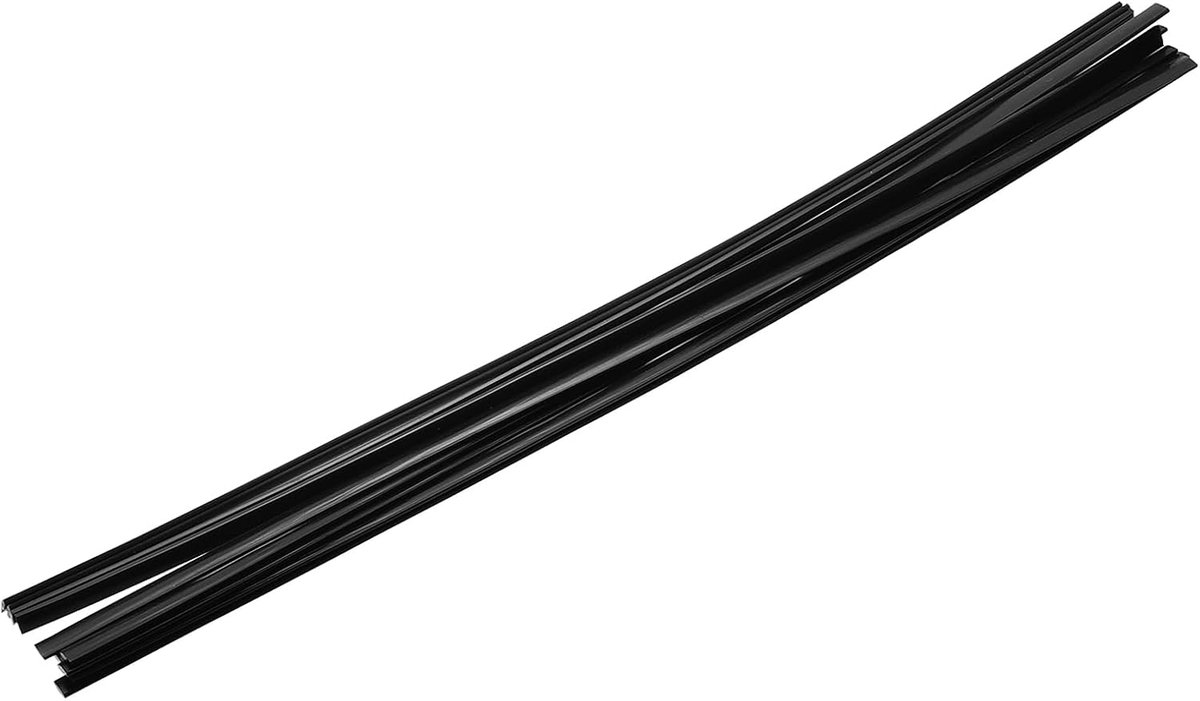 10 stuks zwarte kunststof lasstaven, 9,5 mm x 500 mm, HDPE platte band, kunststof lasstrips voor reparatie van watertanks, vorkheftrucks, pallets, vuilnisbakken (0,4 x 20 inch)