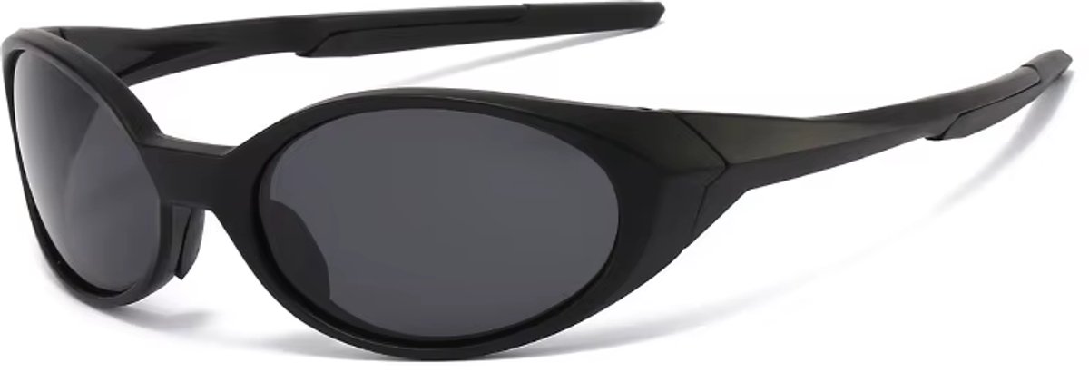Hardloop Zonnebril - Zwart Frame - Zwarte Glazen - Gepolariseerd