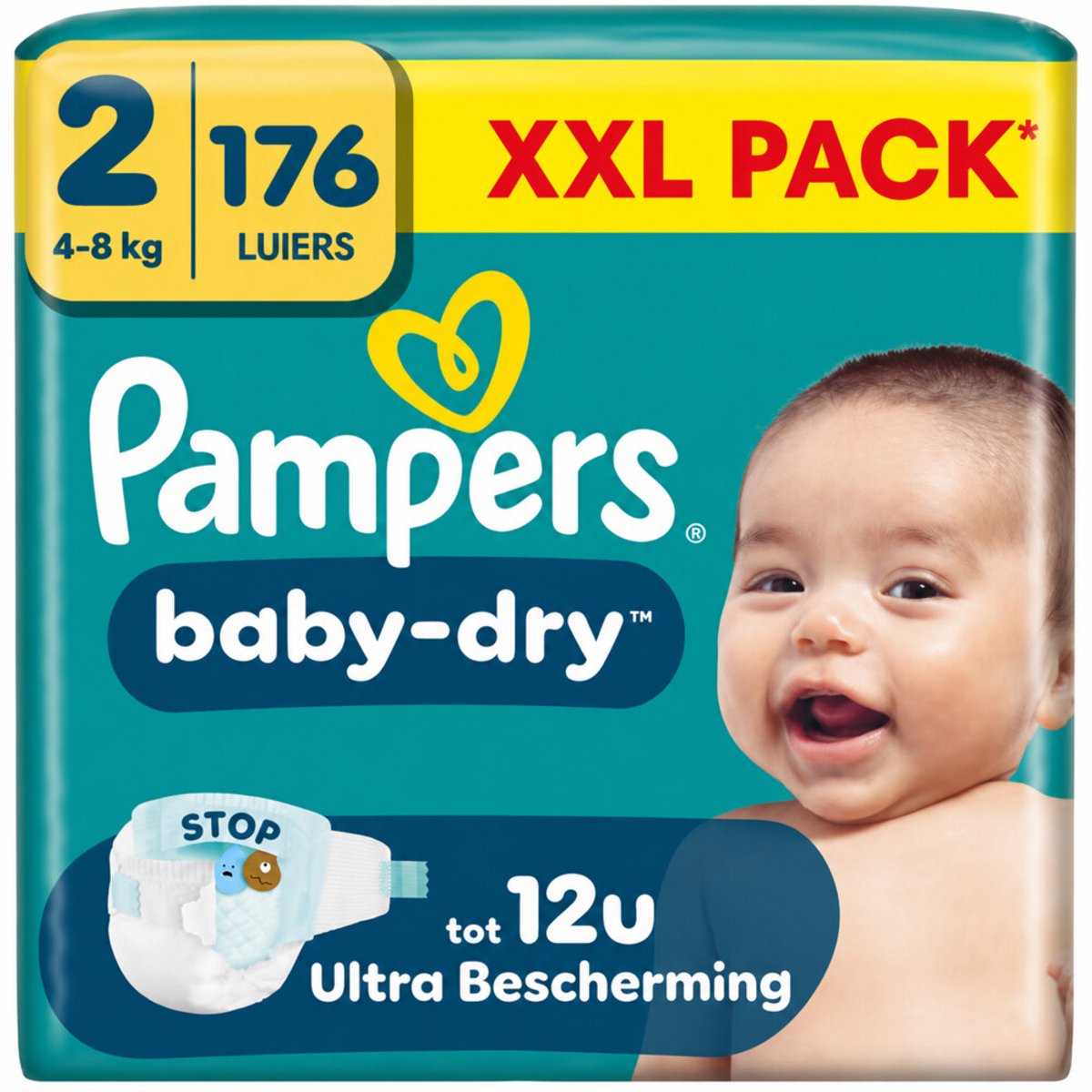 Pampers Baby Dry luiers maat 2 | 176 stuks