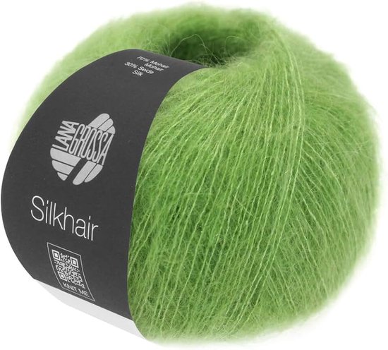 GROSSA Silkhair | Fijn Lace-Garen van Superkid Mohair met Zijde | Handstrickgaren van 70% Mohair (Superkid) & 30% Zijde | 25g Wol voor Breien & Haken | 210m Garen FB 167