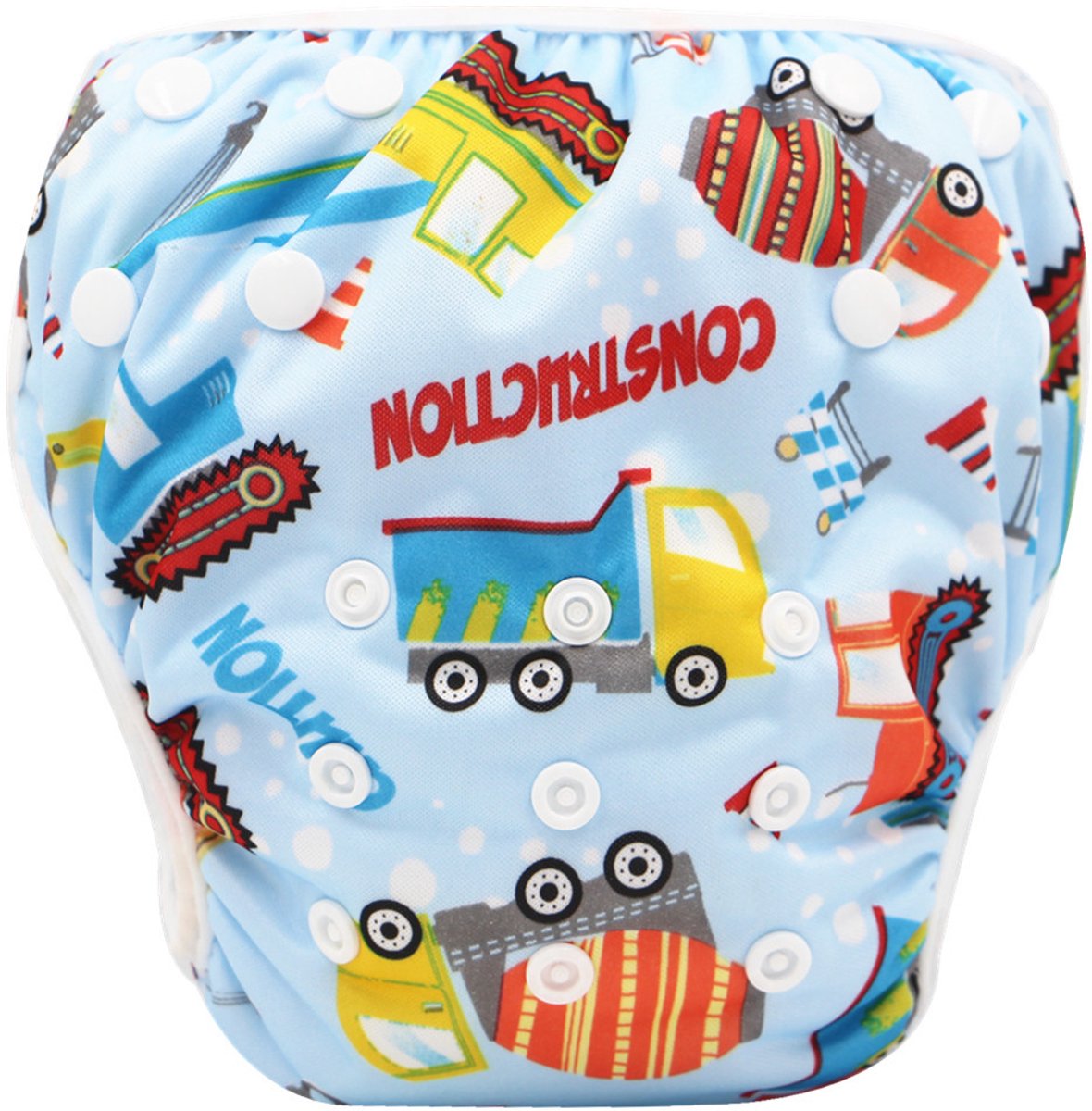 Bol.com RAMBUX® - Zwemluier - Bouw - Wasbaar & Verstelbaar - Zwembroek voor Zwembad - Zwemshort Baby & Peuter - 3-15 KG - 0-3 Jaar aanbieding
