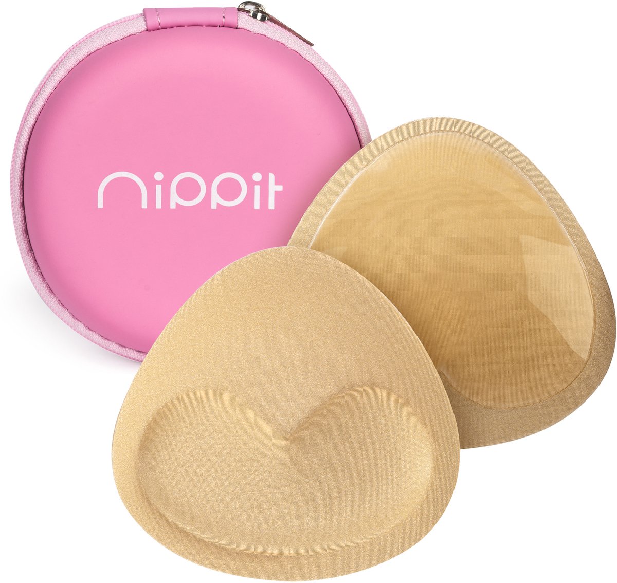 Nippit Push Up Pads Zelfklevend Blank - Bh Vulling & Bikini Vulling - Herbruikbare Push Up Pads - Waterproof - 2 Stuks