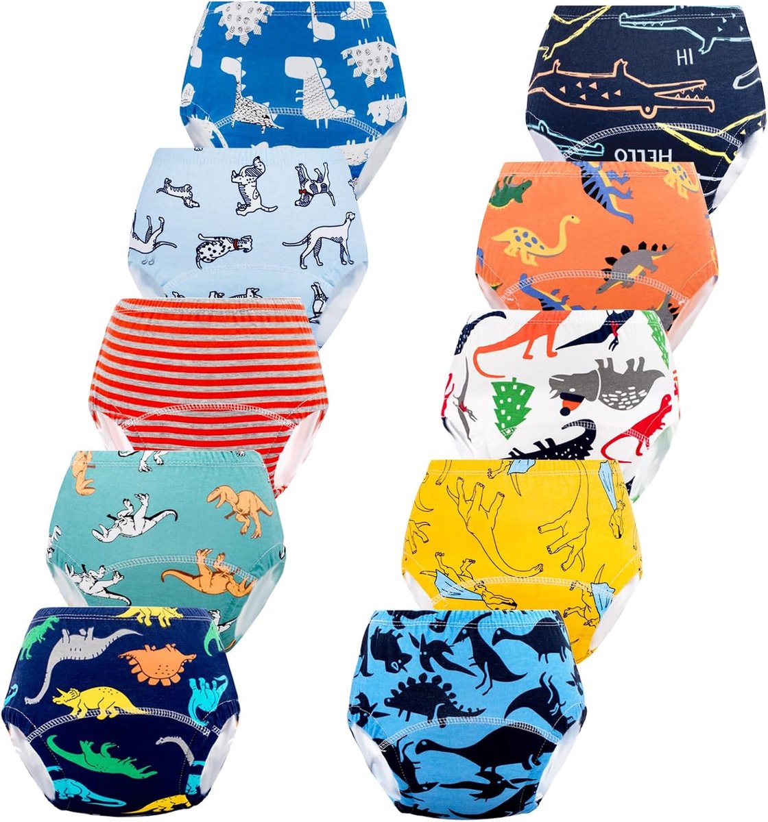 Baby Potty Training Pants Jongens Meisjes Trainingsondergoed Herbruikbaar (10 Stuks)