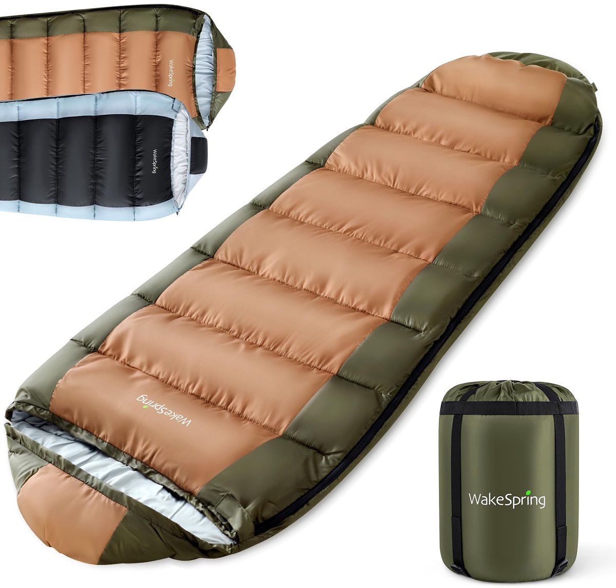 Mummy slaapzak voor koud weer - 450 GSM holle vezelvulling - waterafstotend en winddicht - ideaal voor camping - SnelShoppen