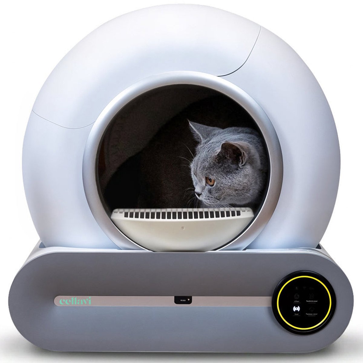 Bol.com Cellavi VI-A - Automatische Kattenbak - Zelfreinigende Kattenbak - XXL - Voor Grote Katten - Met App en Touchscreen - 65L aanbieding