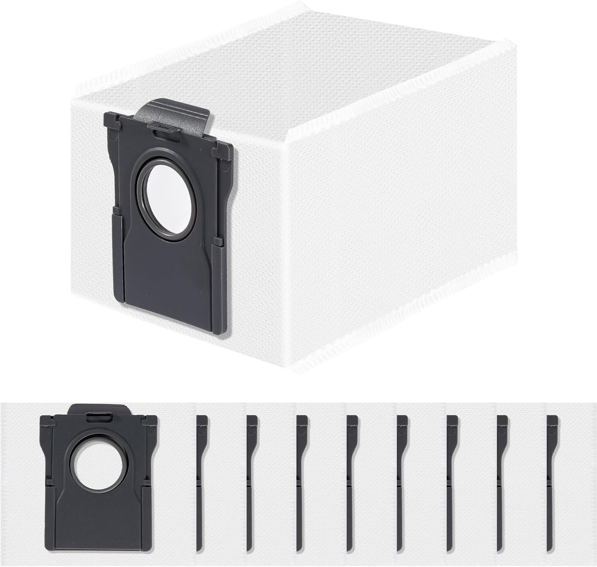 10 stuks stofzakken voor Dreame D10 Plus Gen 2 / L10s Plus robotstofzuiger, 3,2 l, reserveonderdeel, accessoires, stofzak met grote inhoud