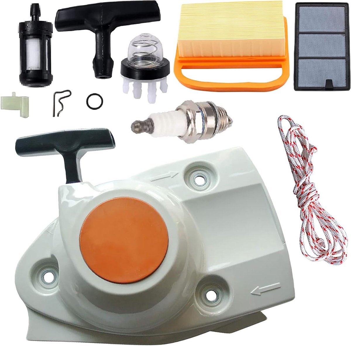 Starter Assembly met luchtfilter afstemmingsset voor Stihl TS410 TS420 TS480i TS500i Beton Snijzaag Vervang OEM 4238 190 0300, 4238 140 4401