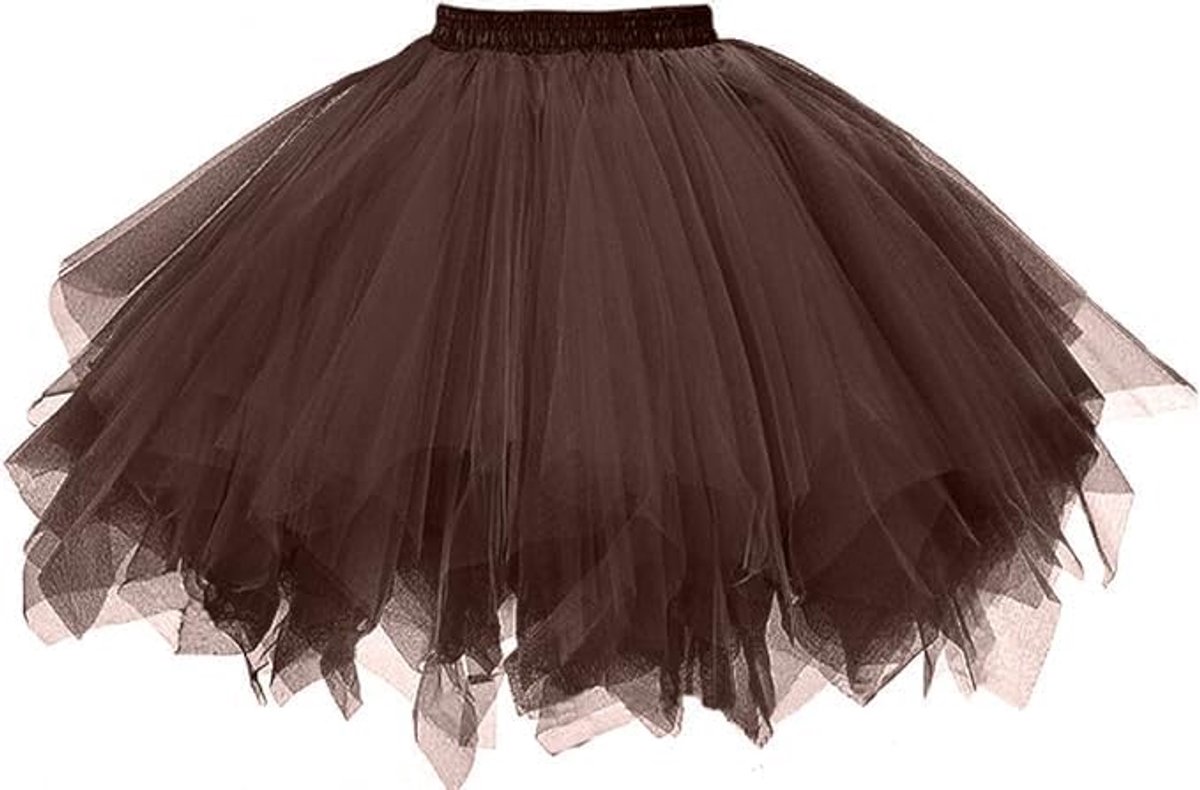 Rok voor dames, jaren 50, elastisch, ballet, tutu, rok, petticoat, onderrok, ballet, dansrok, rockabilly, dansjurk, baljurk, kort, retro, cosplay, kostuum, gala, avondjurken