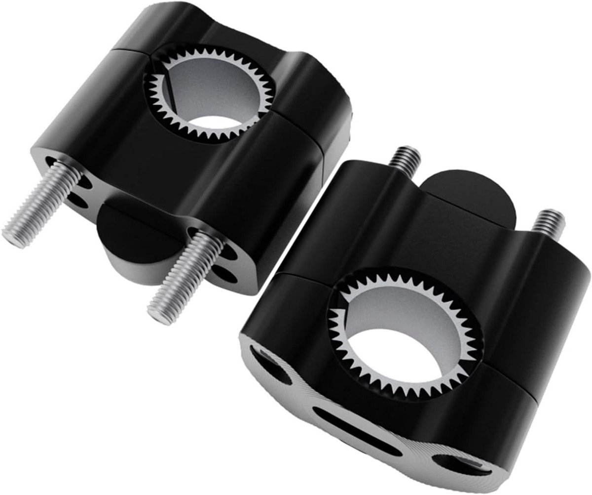Motorfiets Stuurklemmen - Stuur Riser Adapter - Comfortabel Rijden - CNC Aluminium Legering - 7/8 " - Zwart