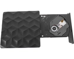 Externe Brander - Dvd Speler - Bestanden Branden - Dubbele USB-C Poort - Ultradun - Zwart