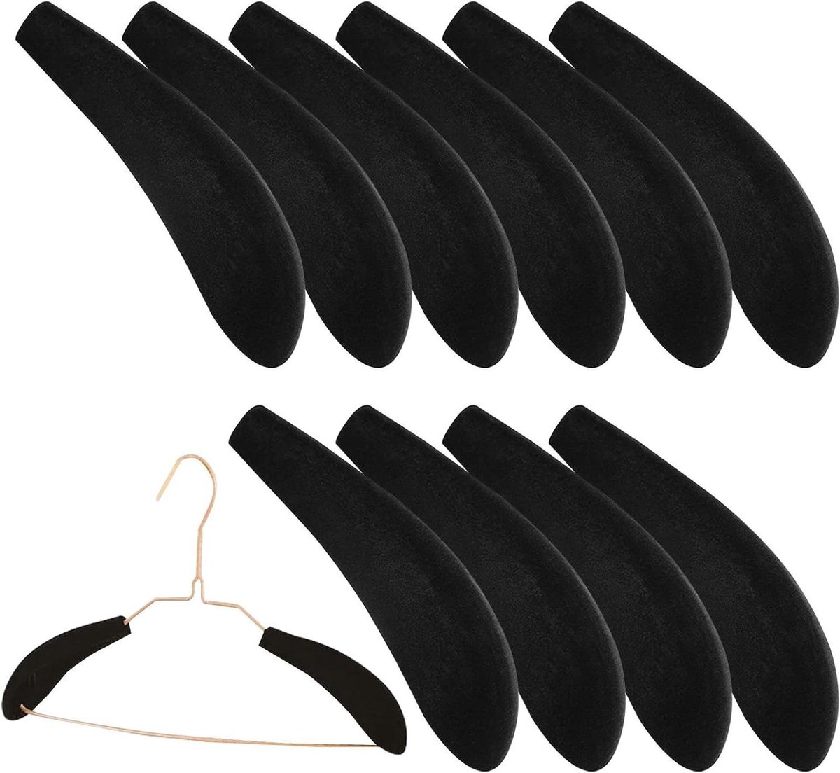 Schouderbeschermers - Hanger Pads - Kleding Beschermen - Maximale Grip - 10 stuks - Grijs