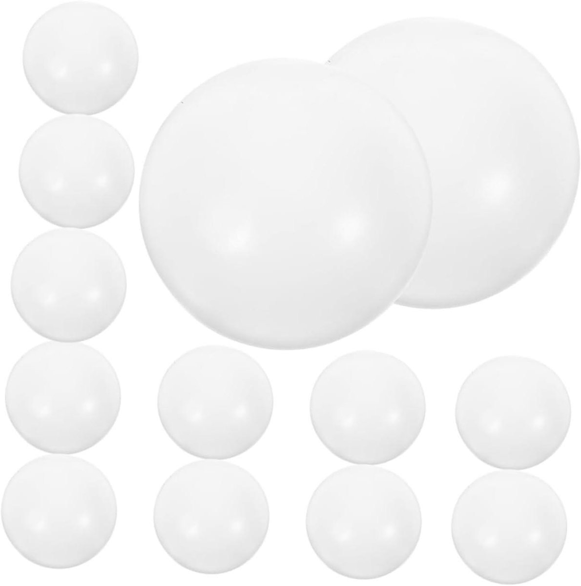 Tafelvoetbal Ballen - Vervangingsballen Mini-voetbal - Tafelspel Accessoires - Set van 24 Stuks - Mini Formaat - Wit Zwart