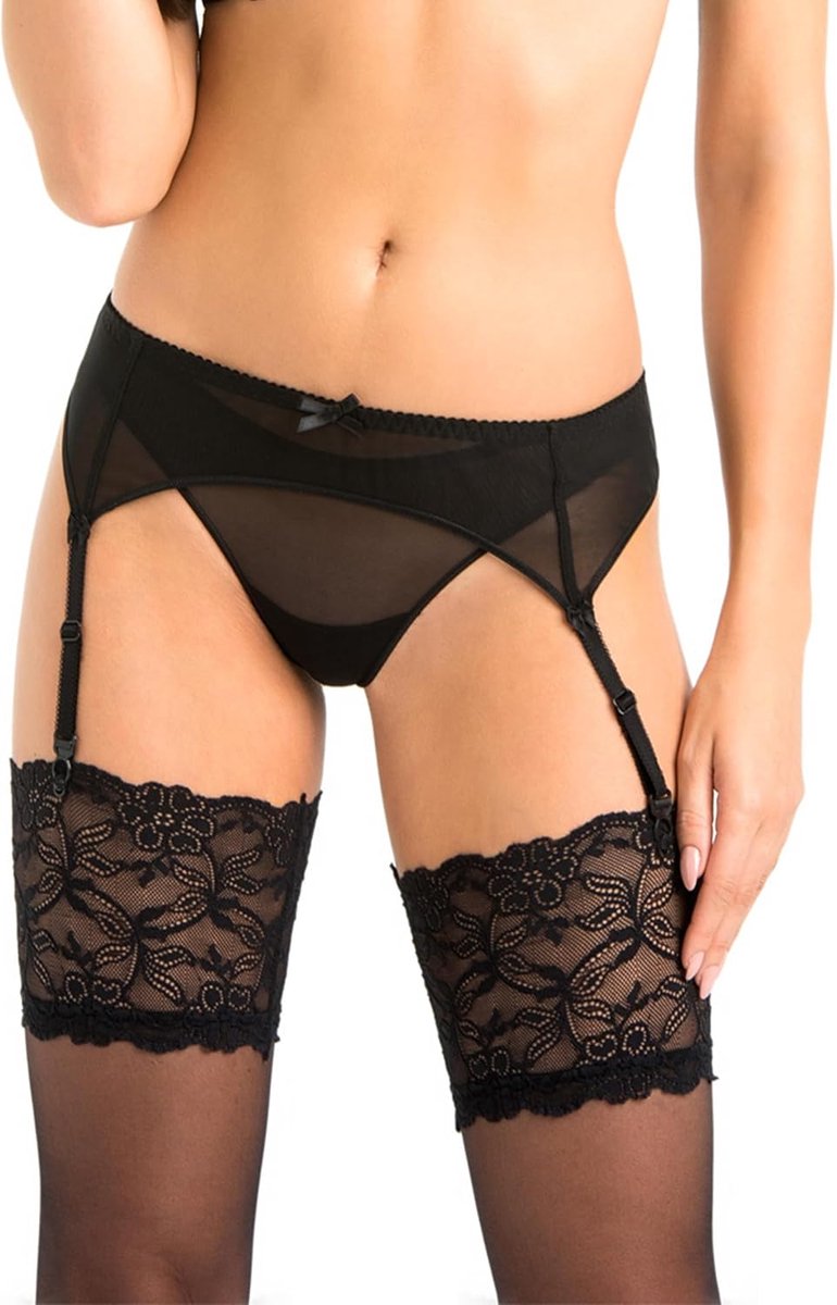 Klassieke Jarretelhouder Dames van Mesh – Elegant & Comfortabel Lingerie - Jarretelhouder Transparant Design - Jarretelriem met Perfecte Pasvorm voor Kousen