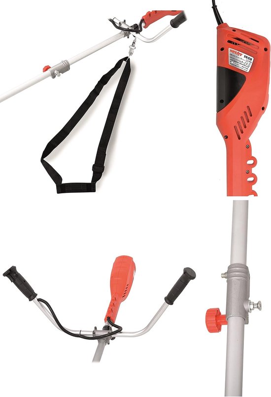 Elektrische Grasmaaier - Grasmaaier - Gazon Onderhoud - 1400 Watt Vermogen - 42 cm Snijbreedte - Rood — afbeelding 4