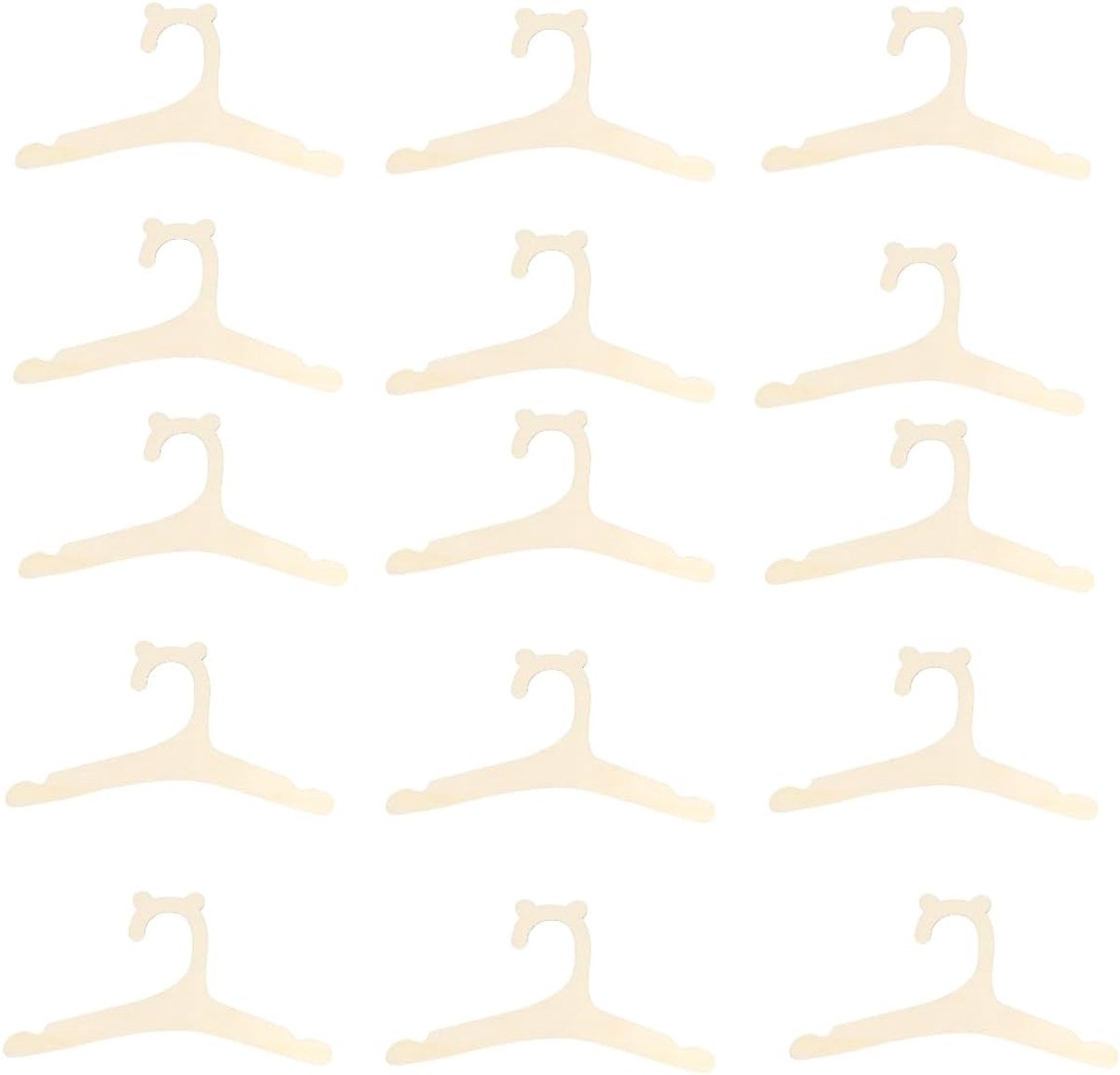 Kleerhangers met schattig beermotief, natuurlijke houten kleerhangers voor garderobe, antislip kinderriemen, babykleerhangers met groeven, kinderkleerhangers voor kleding en