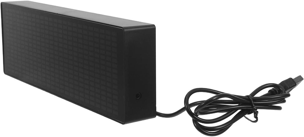Muziek Spectrum Wekker - Digitale Bureauklok - Slaapkamer Decoratie - RGB Geluidsbesturing - 22cm Lengte - Zwart