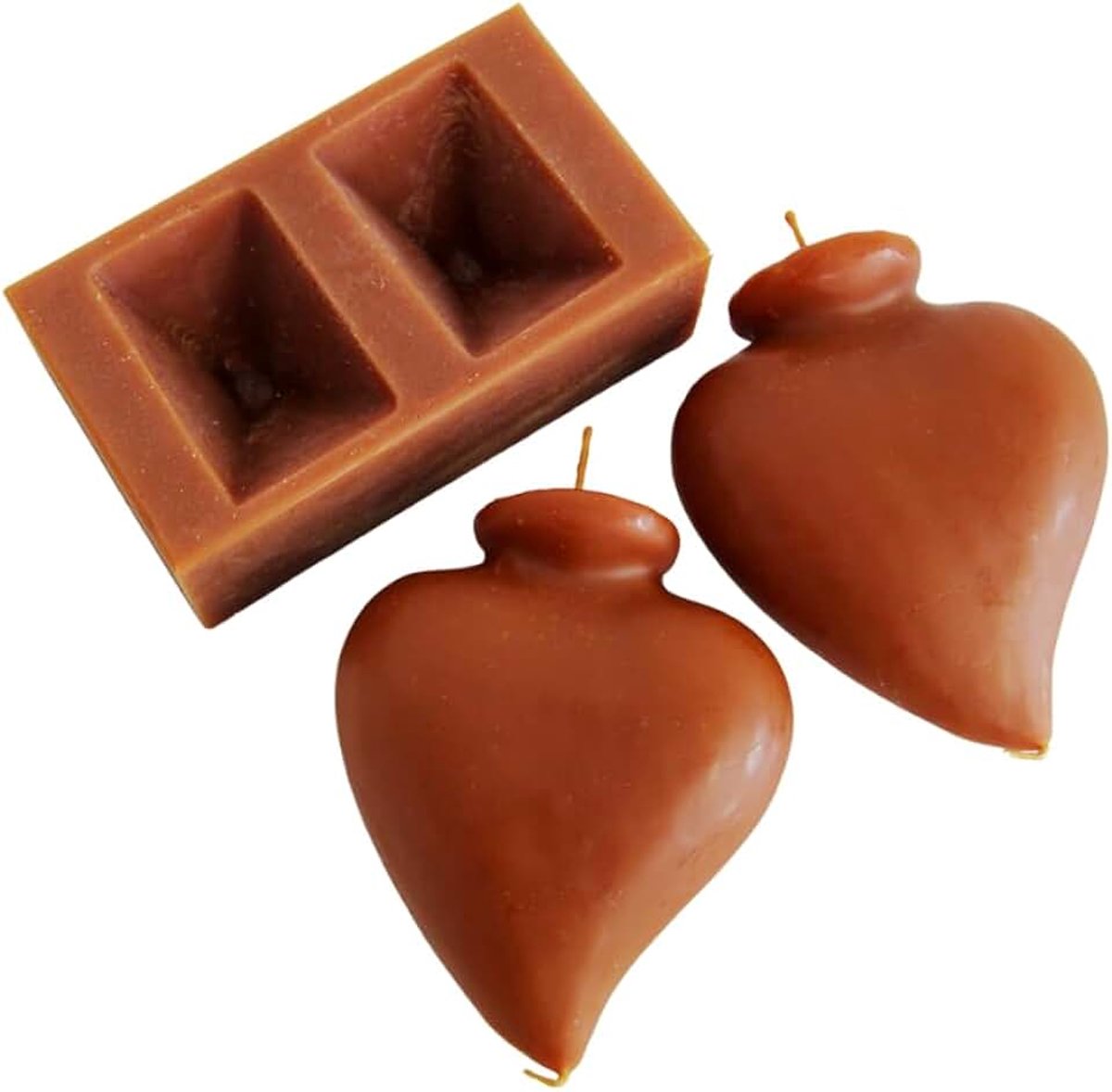 Honinghartset voor het zoeten van de liefde, esoterische kaarsen met bindolie en handleiding (mogelijk niet beschikbaar in het Nederlands), ritueel om je ex te herstellen, verzoening en
