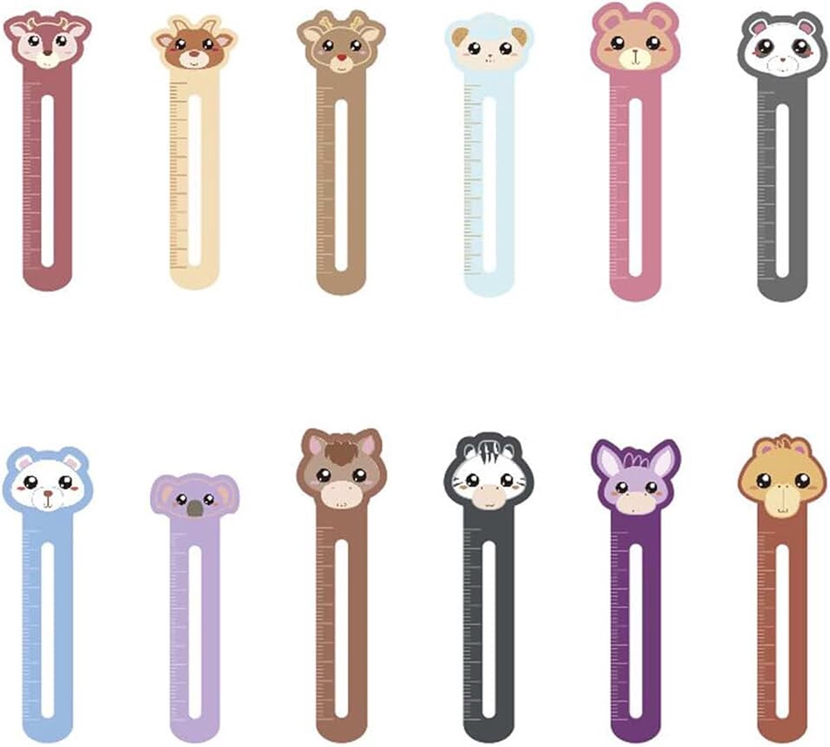Leuke leesliniaal, Cartoon Bladwijzers voor Kinderen Studenten Volwassenen 30 stuks, voor Japanse Koreaanse Literatuur Literatuur Literatuur Dierenliefhebbers