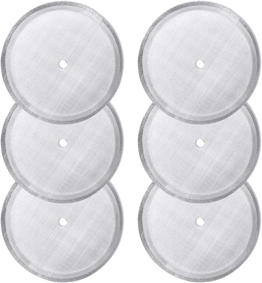Herbruikbare roestvrijstalen stoffilter voor universeel 1000 ml, 8 kopjes French Press koffiezetapparaat, 6 stuks