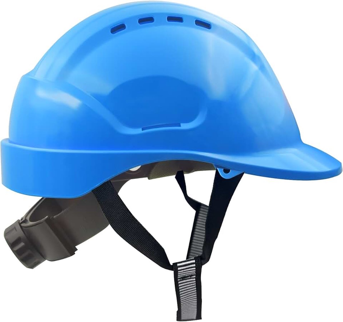 EN397 - Veiligheidshelm Met DIY Sleuven voor 53-65 cm Hoofdomtrek, Verstelbaar Met Zweetband voor Bau & Industrie