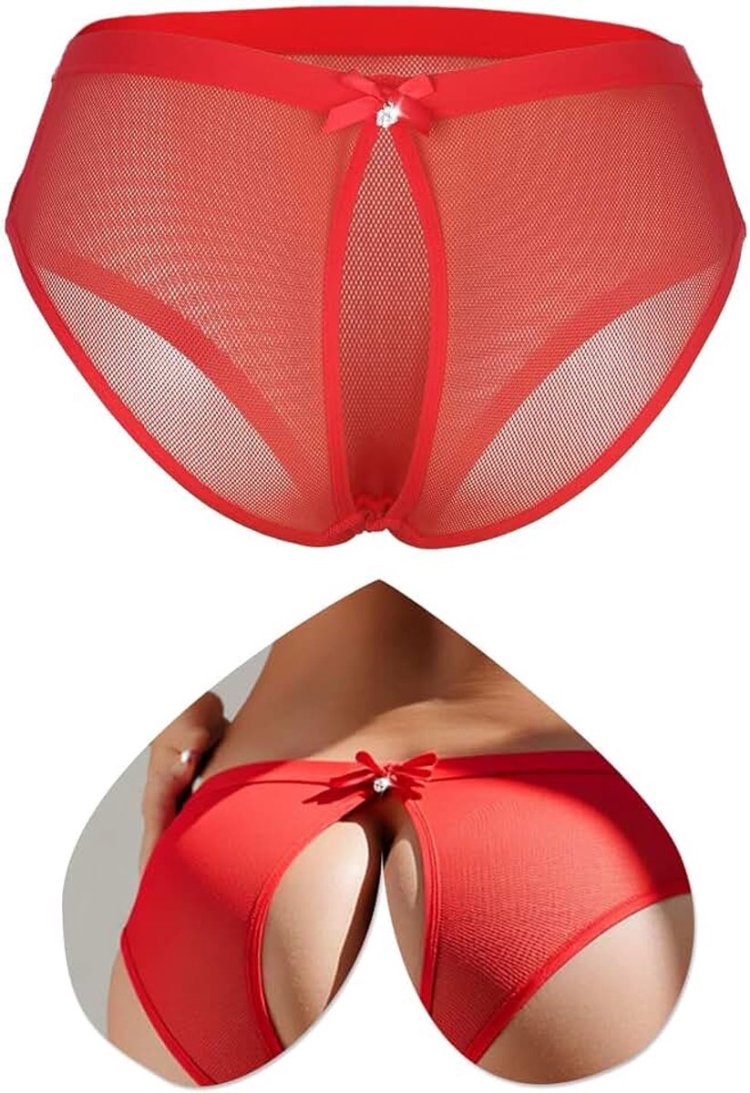 Ohyeahlady Katoenen tanga voor dames, naadloos, kant, onzichtbaar, ondergoed, curvy
