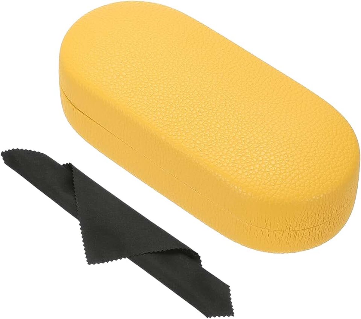 Hard Shell Brillen Case, PU Lederen Grote Glazen Case Litchi Grain Beschermende Zonnebril Organizer voor Vrouwen Mannen