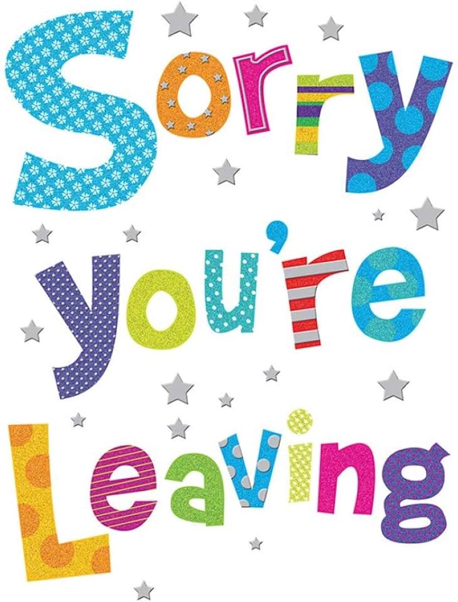 Occasion Card Leaving - 9 x 6 inch - Piccadilly Greetings
