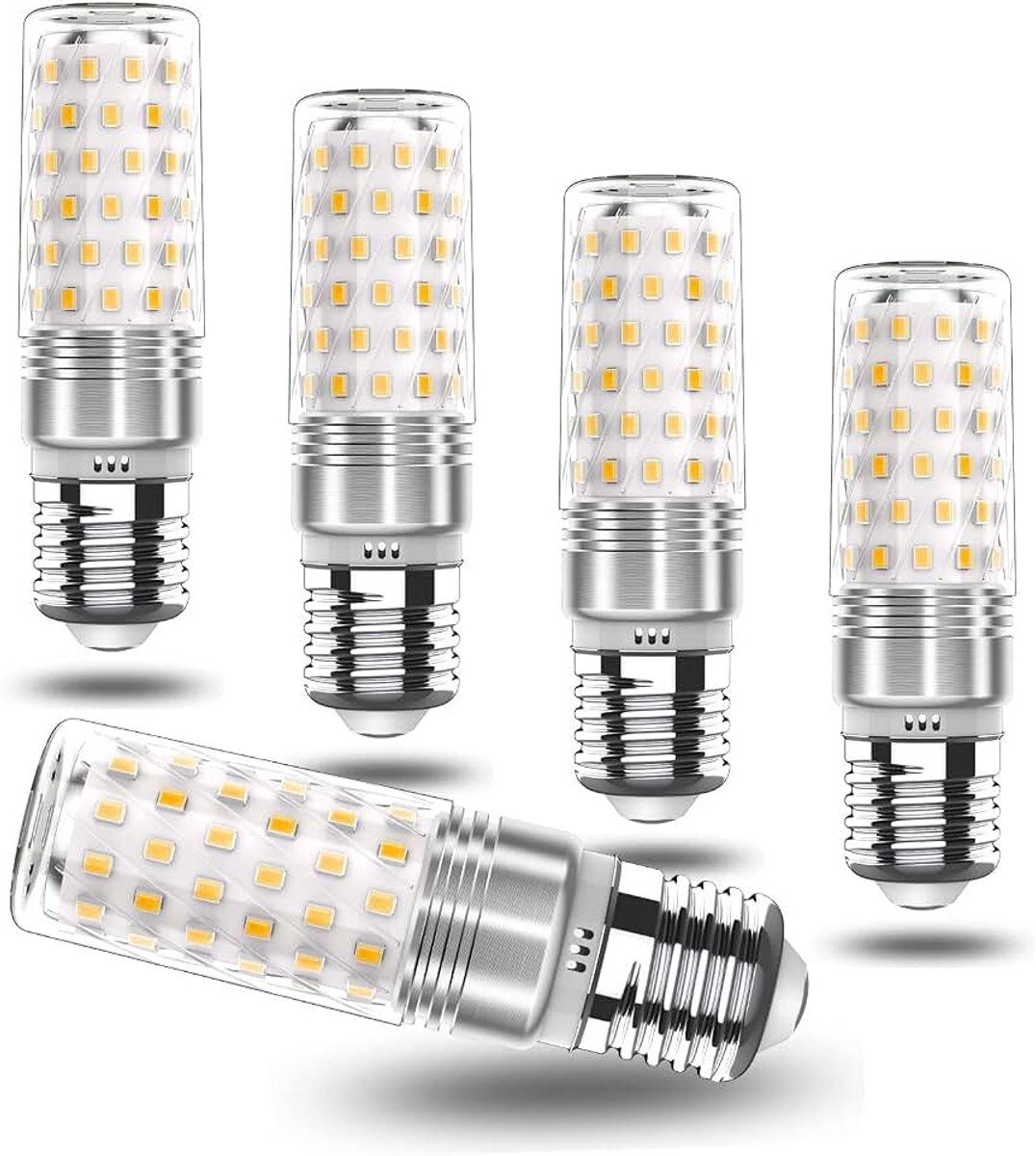 E27 LED-lamp neutraal wit 4000K 7W, maïslamp 760LM, Edison schroef E27 LED-lampen spaarlamp lampen vervangt 70W gloeilamp, AC 175V-265V, niet dimbaar, 5-pack